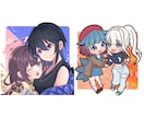 ハイクオリティなペア画お描きします ハイクオリティなペア画お描きします！カップル絵、夢絵など イメージ2