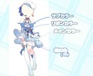 最短翌日納品！アイドル立ち絵描きます IRIAMでも使用できます！歌枠などに使えるアイドル立ち絵！ イメージ2