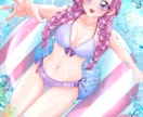 水着量産イラストを描きます 超短納期!8月までの期間限定水着イラスト☆ イメージ2
