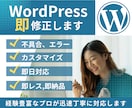 WordPressを即修正/カスタマイズをします 急いでいる方にピッタリ。ご縁を大事にします。 イメージ1