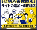 既存者様限定｜納品後の修正・追加対応を承ります 軽微な修正から追加対応まで柔軟に対応いたします イメージ1