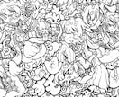 少し奇妙な世界観の絵を描きます 少し奇妙でかわいい不思議な世界観 イメージ5