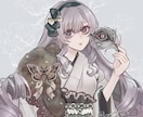 手描きでぬくもりのあるイラスト作製します 和風/レトロな絵柄で人物や動植物を描きます。 イメージ4
