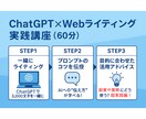 ChatGPTでのライティング方法を優しく教えます 初心者向け！その場で一緒に作る！AIライティング体験講座 イメージ2