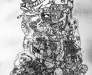 インパクトのある線画を描きます ミニアチュール（緻密画）も対応可 イメージ1