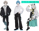 高可動域モデリング作成いたします ミニキャラlive2dモデリングも対応いたします イメージ2