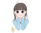 ゆるふわ・キラキラした女の子イラストを描きます 可愛い/透明感/淡いカラー/細かいリクエスト可 イメージ4