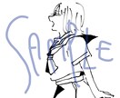 モノクロ・鮮やかな色彩のアイコン描きます SNSで目を引くアイコンが欲しい方へ イメージ4