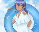夏にぴったり水着SD量産イラスト描きます シートで選ぶだけ！​グッズ化・商用利用OK可愛い水着姿1枚絵 イメージ6