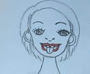 Tシャツのデザイン考えます 可愛い女の子のあっかんべーのデザイン イメージ4
