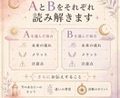 迷う二択をタロットで比較し決断をお手伝いします それぞれを選んだ未来・メリット・注意点を比較鑑定 イメージ3
