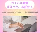 競合リサーチ＆ネット調査プロが、まるっと引受けます 女性起業家さん応援！安心価格◎現役WEBマーケターが調査！ イメージ1