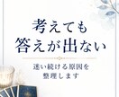 自分の本音が分からなくなった理由を視ます 思考と感情を整理し心を軽くするメッセージをお届けします イメージ2