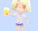 あなたのオリキャラを絵本風SDイラストにします 商用利用◎Vtuber、ゲームアバターなどを絵本風SDに イメージ7