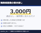 職務経歴書を読み手目線で書き直します 通話なし・質問票に答えるだけ・A4 2枚まで・修正1回無料 イメージ1
