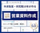 元外資製薬・研究職が成約に導く営業資料作成します 専門的な内容をロジックで図解・構造化 イメージ1