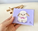 あなたのペットをゆるかわいいミニ原画にします うちの子がキャンバスの絵画に！イーゼル付きですぐに飾れます イメージ10