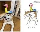 愛犬の似顔絵イラスト描きます お写真からゆるい似顔絵をお描きします。 イメージ5