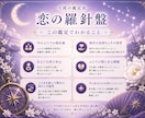 78枚のタロットで恋の現在地と進む道を読み解きます 相手の気持ちの、その先にある答えまで イメージ2