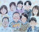 ふんわりタッチの水彩似顔絵をお描きします お祝いや記念日に！世界に一つだけのプレゼント☆A3サイズ イメージ8