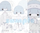 不思議かわいいイラスト描きます ちょっぴりダークで可愛いイラストを提供します ♥ˊ˗ イメージ4