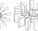 特許図面・技術イラスト作成します 20年以上個人事務所での実績があり機械図面にも精通しています イメージ6