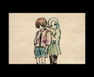 ノスタルジックなマーカー水彩イラスト描きます 一発描きの線の味わいがあります イメージ1