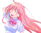 色彩豊かで可愛い女の子イラストを制作いたします SNSアイコンや一枚絵向けの女の子イラストを制作いたします イメージ1