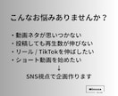 SNSショート動画企画作ります Instagram / TikTokで伸びる動画ネタを提案 イメージ2