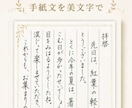 手紙ハガキ/願書/履歴書の代筆・文章作成いたします ✍️✍️✍️文章をすぐにご提案 ◆ 女性の美しい手書きで代筆 イメージ2