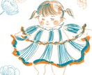 植物モチーフの絵本のようなイラストをお描きします 絵本のようなメルヘンな雰囲気のイラストです。 イメージ3
