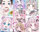SNSで使えるアイコン描きます キラキラな瞳をあなたのオリジナルキャラクターにも! イメージ1
