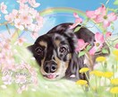 ペット肖像画【犬・猫さん全身】をお描きします 修正無制限で写真以上の存在感。A3額装配送・画像データ提供 イメージ7