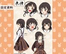 ゲームイラスト・キャラクターデザイン制作します 立ち絵・一枚絵・表情差分・設定資料など制作できます イメージ8