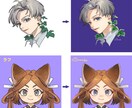 あなただけの可愛いオリジナルアイコン描きます SNSやゲーム、LINE等のアイコンにどうぞ！ イメージ8