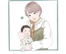 お子さんの似顔絵や親子アイコン描きます お子様の似顔絵や親子イラストを描きます イメージ1