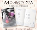 音楽講師が発表会プログラムを丁寧に制作します ラフ2案・修正5回！6項目込みで8,000円 イメージ5