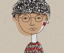 線画を主にイラストを描いてます おしゃれな色合いで可愛いを意識してます イメージ2