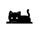 モノトーンな黒猫のイラスト描きます SNSのアイコンなどにも使用可能です イメージ6