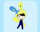 ゆるいタッチでのイラストを描きます リアルな人間ではなくキャラクターぽさを残したイラストです イメージ2