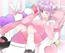 目を引くようなかわいいイラスト描きます かわいいイラスト、私にお任せください！ イメージ1