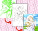 ラフ・落書き、線画にします ラフ画やノートの端っこの落書きを活かします イメージ1