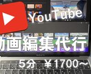 YouTube用の動画編集を代行します テンポの良い飽きない動画を作ります。 イメージ1