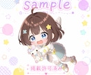 配信・グッズ等に♪かわいいミニキャラ制作します 小さくなっても、可愛さそのままで制作致します。 イメージ3