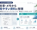 メモや文章から伝わる資料を作成します 情報整理から構成・デザインまで一括対応します イメージ2