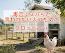 毒舌でズバッと言われたい方とお話しします なんとなく、自分の気持ちを誤魔化してる気がしたりする？ イメージ1