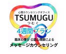 4週間、メッセージでお悩みお聞きします 気軽に☆メッセージカウンセリング ( 4週間 ) イメージ1