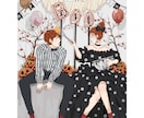 人物込の背景イラスト、1枚絵描きます 個性を出すあなただけの1枚！配信、書籍、グッズなどにも！ イメージ6
