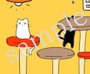 絵本風のかわいい猫イラストを描きます 個性的なネコのイラストをデザイン！リメイク品に転写可能！ イメージ6
