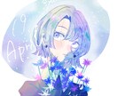 あなたを誕生花でイラスト化します 誕生花擬人化イラスト花と人物を一体化したイラスト イメージ5